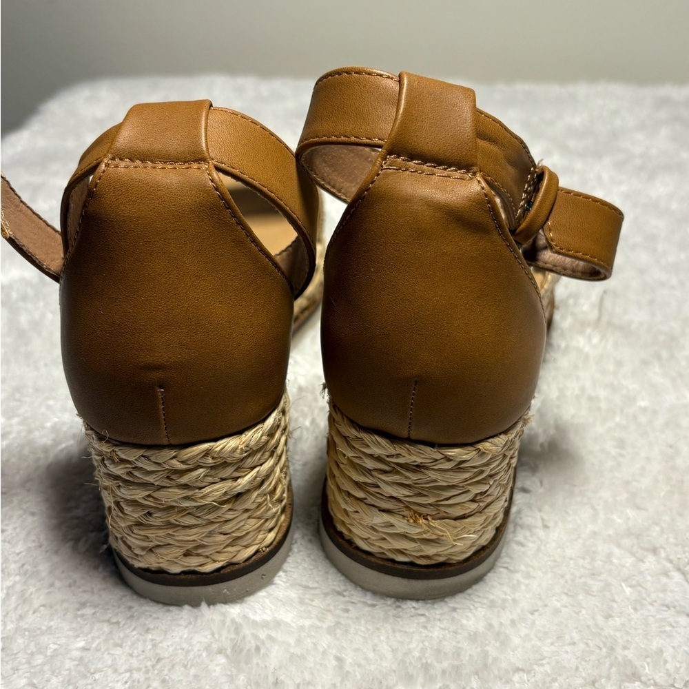 DV Dolce Vita Breanne  Sz 7.5 Espadrille Platform Ankle Strap Sandals Boho - Picture 7 of 9